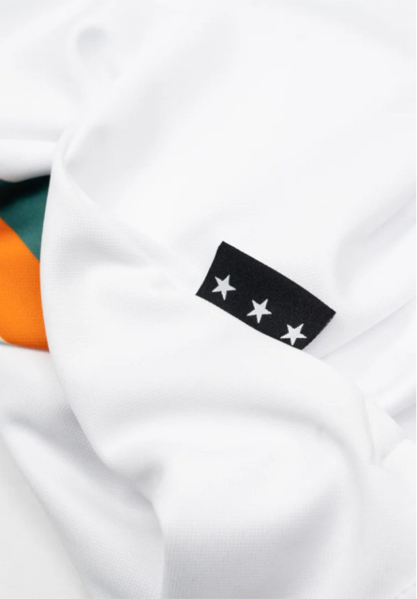 T-SHIRT SOCCER BLANCO/NARANJA/VERDE