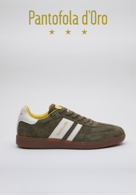 BOMBER LOW ACEITUNA/BLANCO