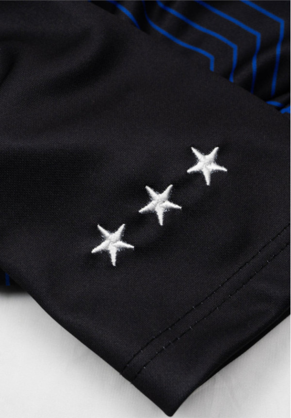 T-SHIRT SOCCER NEGRO/AZUL