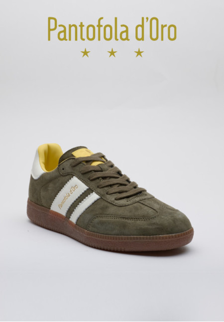 BOMBER LOW ACEITUNA/BLANCO