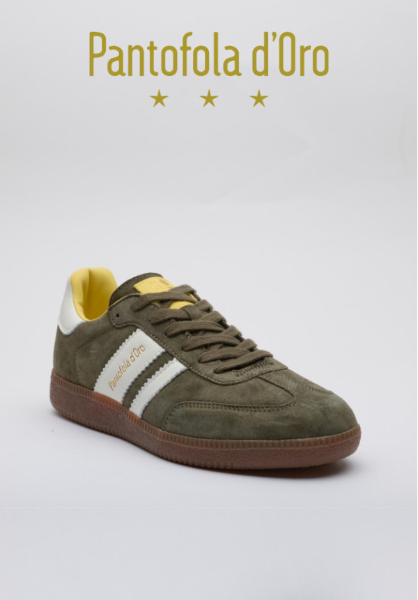 BOMBER LOW ACEITUNA/BLANCO